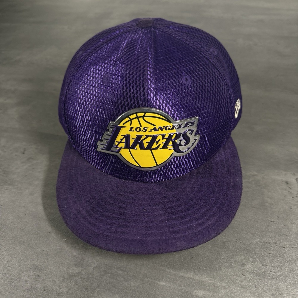 Los Angeles Lakers Hat‎ New Era Cap 8 Mamba Snakeskin Scales Suede Metallic READ